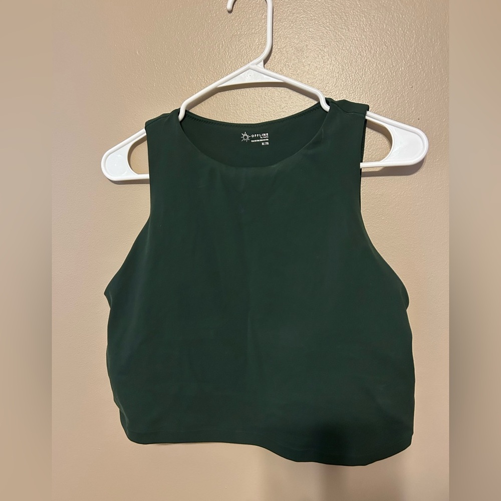 Aerie Forest Green Tank Bra